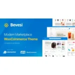 Bevesi Multi-Vendor Marketplace WooCommerce Theme preview with vendor dashboard