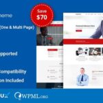 Finance Pro WordPress Theme homepage layout for business and consulting websites