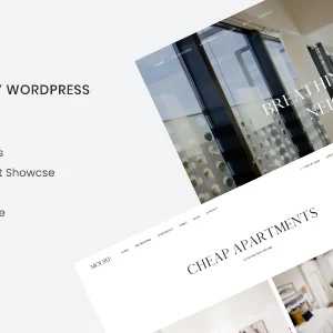 Moore WordPress Theme elegant single property real estate layout with map and gallery
