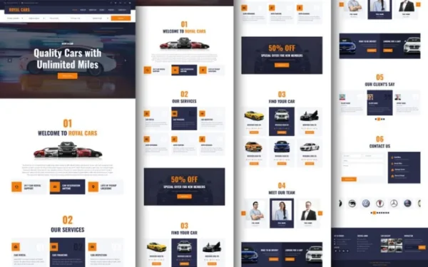 ROYAL CARS – Car Rental HTML Template