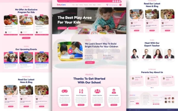 BabyCare – Daycare Website Template