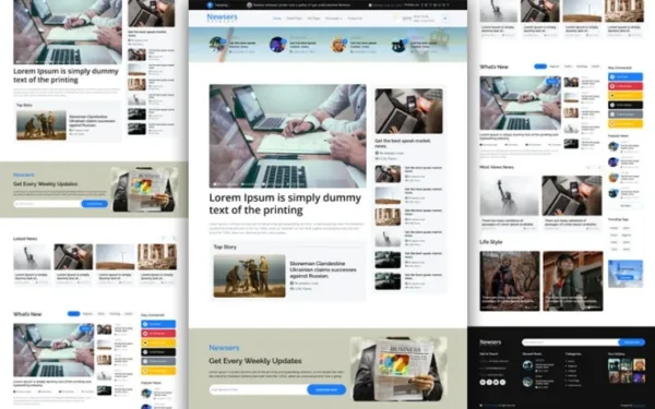 Newsers – Free HTML Magazine Template
