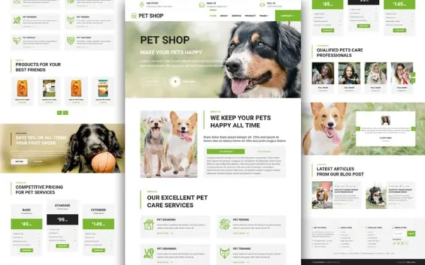 PET SHOP – Pet Shop Website Template