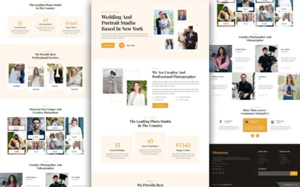 Photozone – Free Photo Studio Website Template