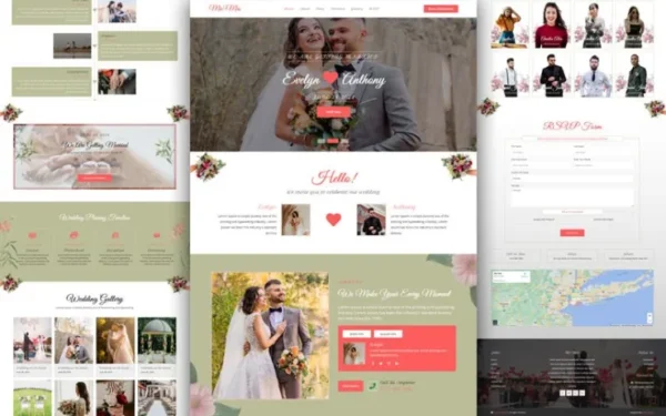 Mr&Mrs – Free Wedding Bootstrap Template